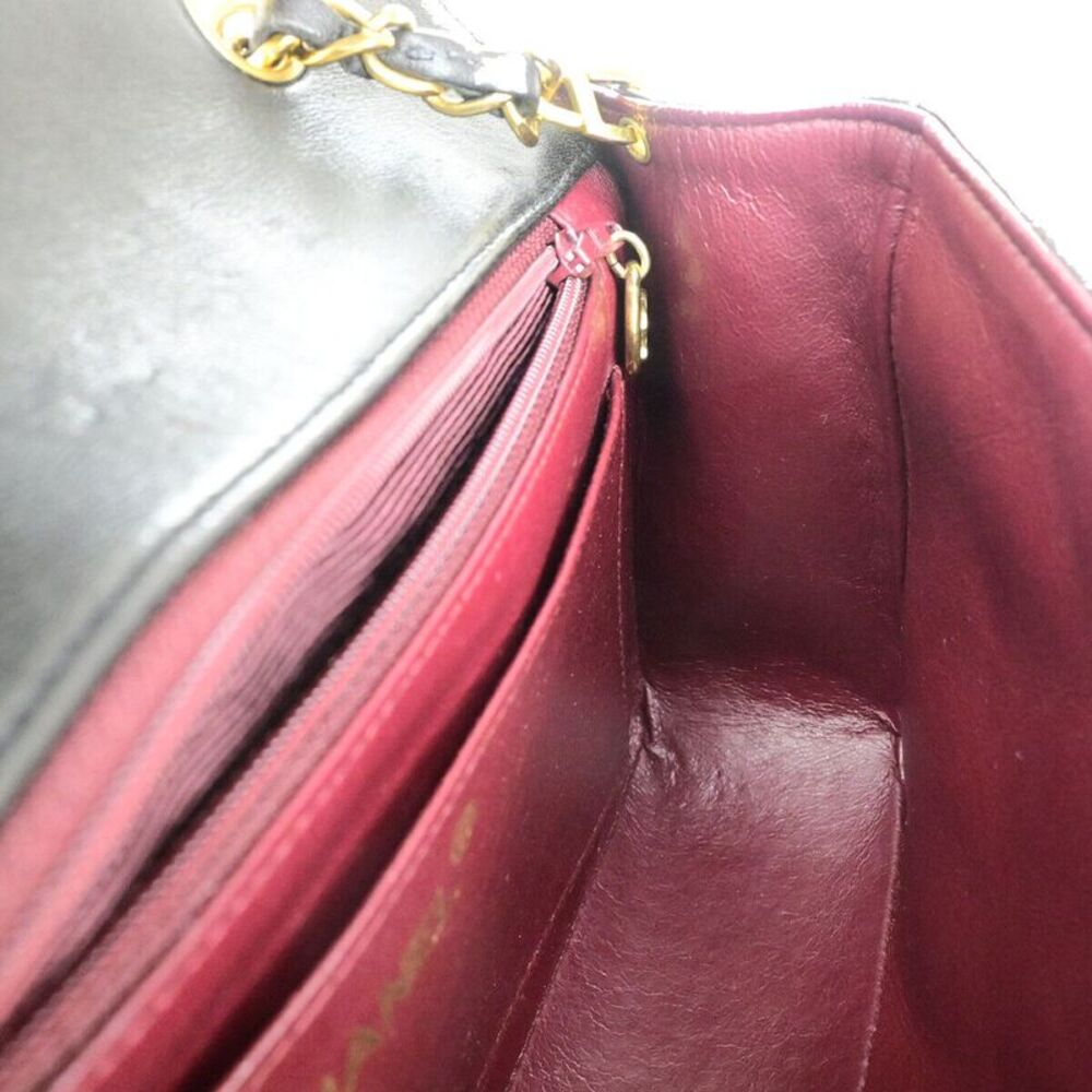 Chanel Diana Black Leather Shoulder Bag (Pre-Owned) - Picture 12 of 12